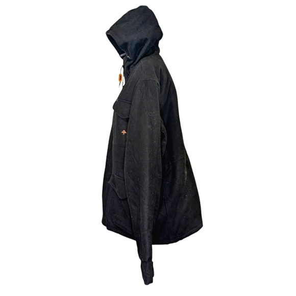 VINTAGE LRG - TECHWEAR WOOL BLEND HOOODIE UTILITY JACKET SZ 2XL - Picture 3 of 15